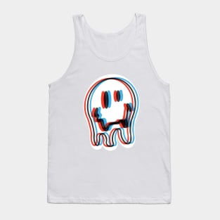 3D Trippy Acid Smiley Face Tank Top